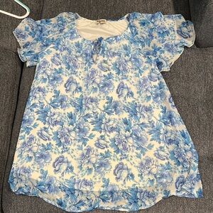 Show Me Your MuMu Blue and White Mini Dress